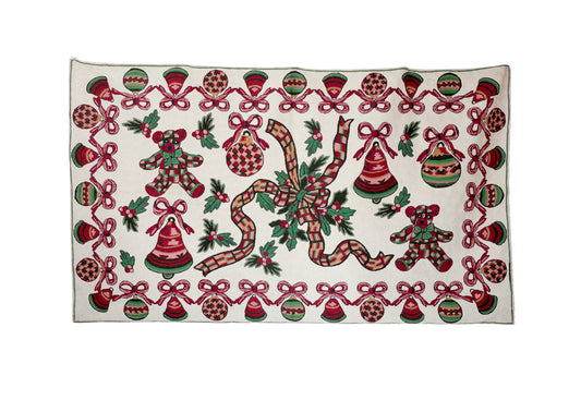 Festive Christmas Motif Handmade Rug