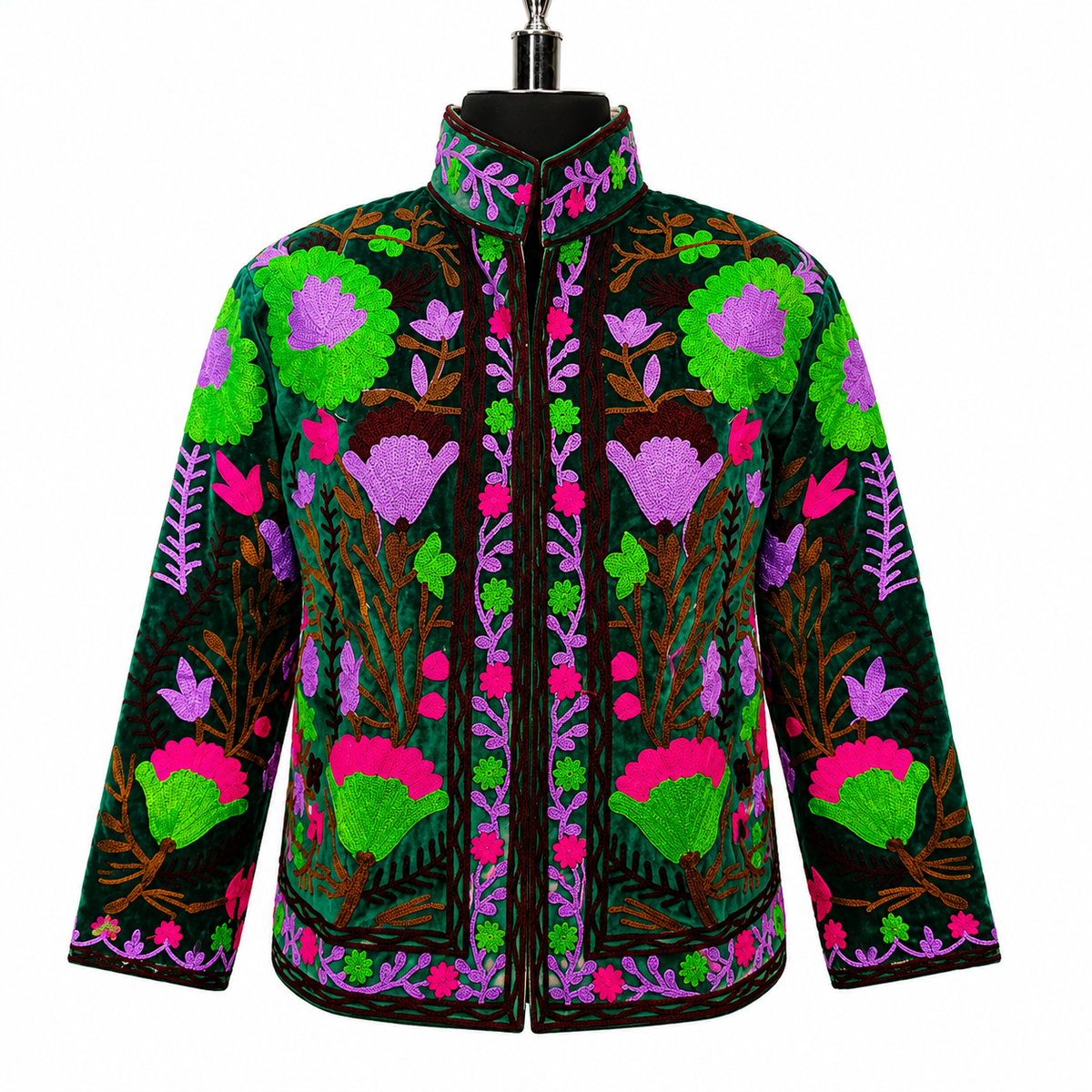 Midnight Meadow Embroidered Jacket
