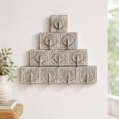 Handcrafted Vintage Wall Hook Rack