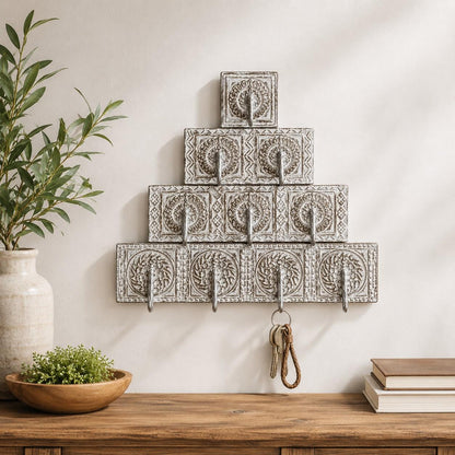 Handcrafted Vintage Wall Hook Rack