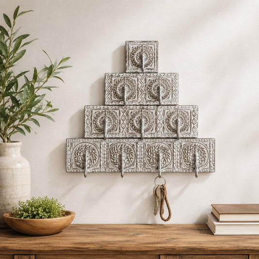 Handcrafted Vintage Wall Hook Rack