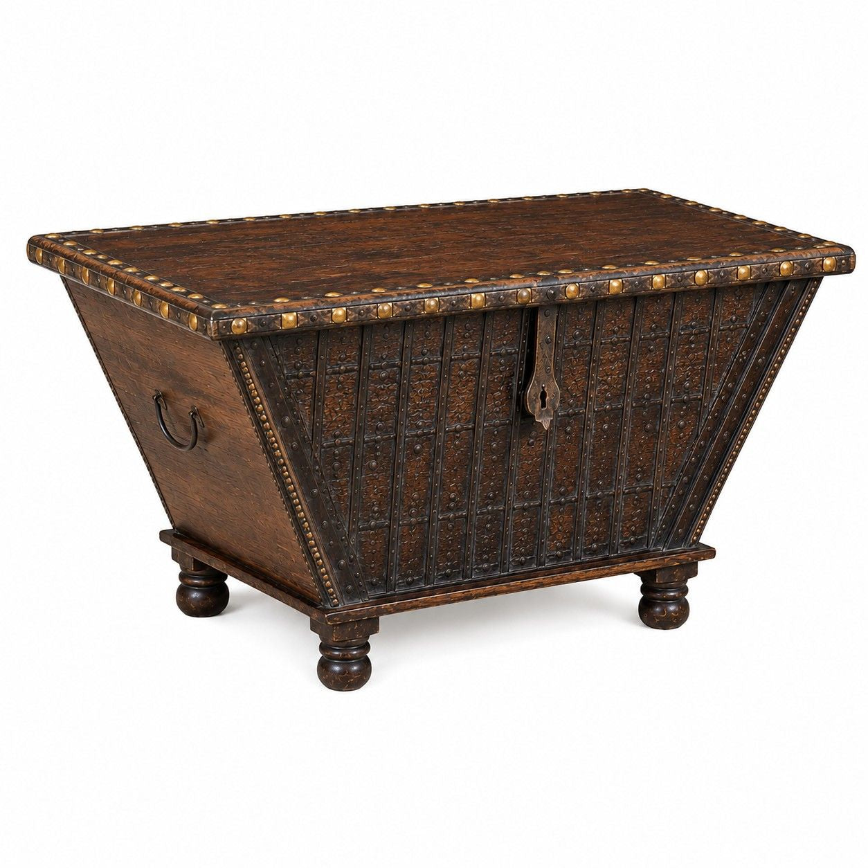 Rustic Trunk Coffee Table with Hidden Storage