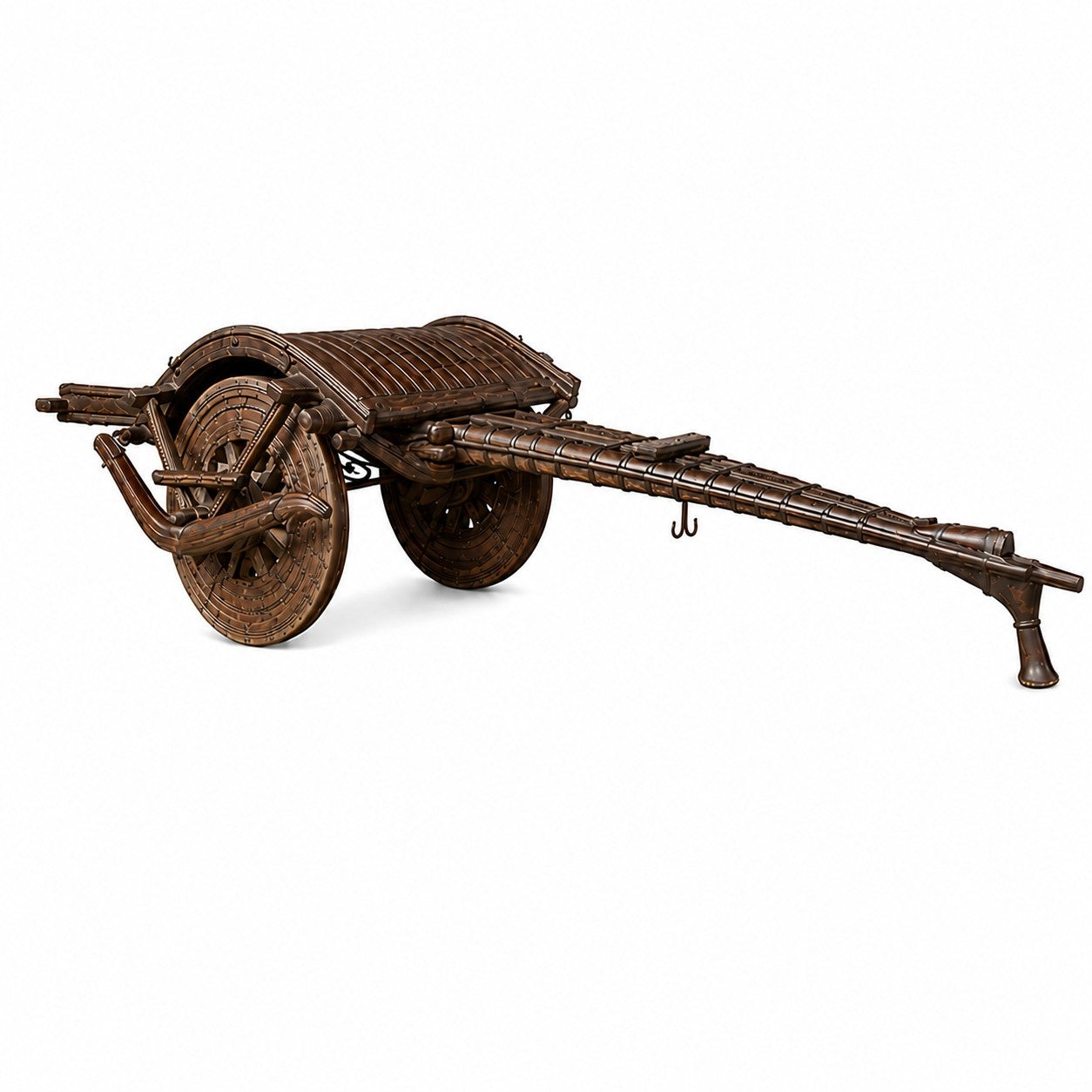 Vintage Iron & Wood Bullock Cart Replica