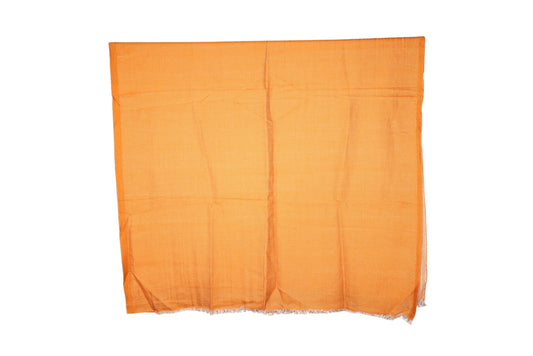 Solid Orange Handwoven Area Rug