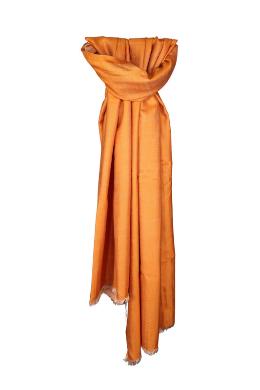 Solid Orange Handwoven Area Rug