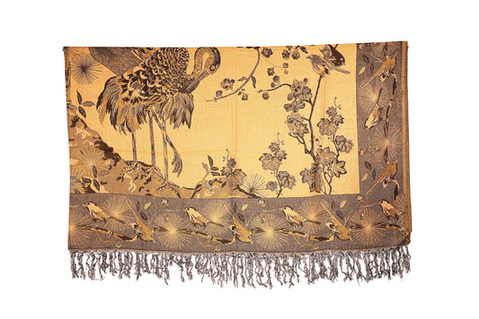 Woodland Birds & Botanical Fringe Rug