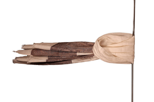 Classic Brown Border Handwoven Area Rug