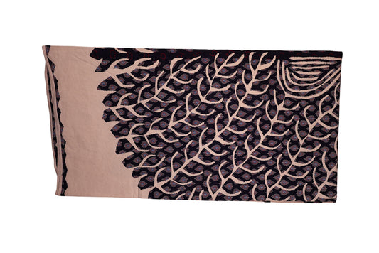 Abstract Indigo Botanical Handwoven Rug