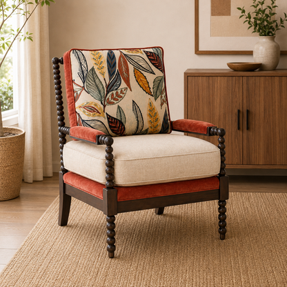 Beaded Accent Lounge Chair