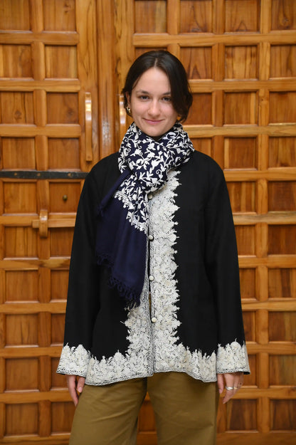 Hand-Embroidered Kashmiri Coat
