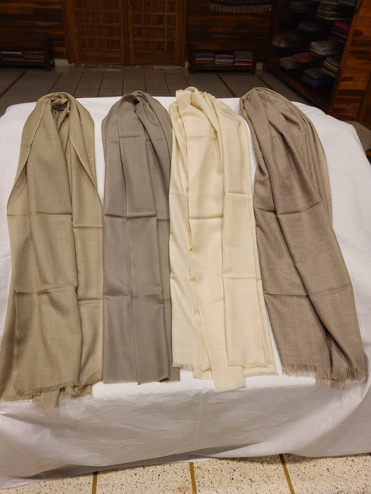 Solid Natural Color Shawl – Available in Multiple Sizes